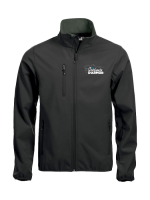 softshell anthracite logo bleu devant