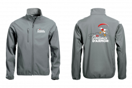 softshell gris logo rouge