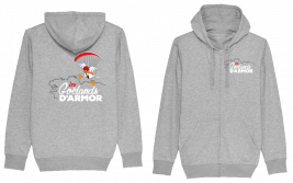 sweat gris logo rouge