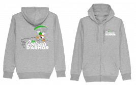 sweat gris logo vert